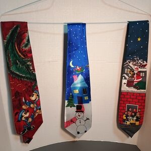 Wembley Holiday Ties in Red, Blue, and Black